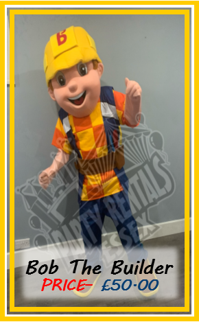Bob The Builder Mascot Costume Hire Essex