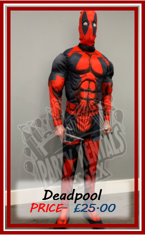 Deadpool Costume Hire Essex