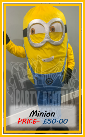 Minion Mascot Costume Hire In Essex