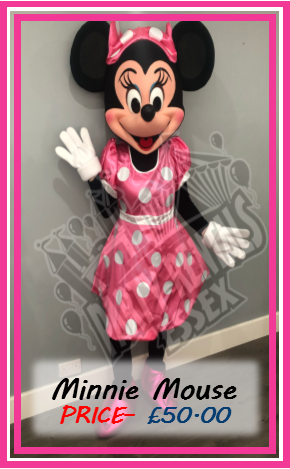 Minnie Mouse Mascot Costume Hire In Essex