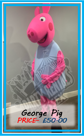 Peppa George Pig Mascot Costume Hire In Essex