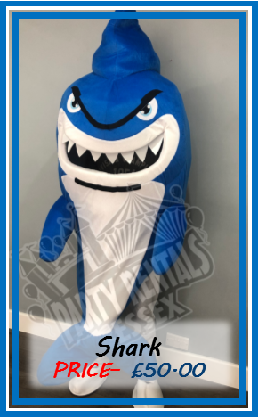 Baby Shark Mascot Costume Hire Essex