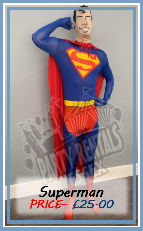 Superman Costume Hire In Essex